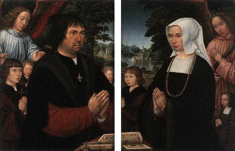 HORENBOUT, Gerard Portraits of Lieven van Pottelsberghe and his Wife sf china oil painting image
